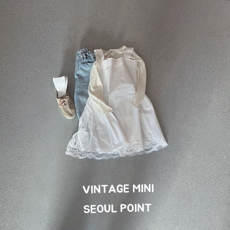 Minipoint - Korean Children Fashion - #fashionkids - Eyelet Button Tee - 2
