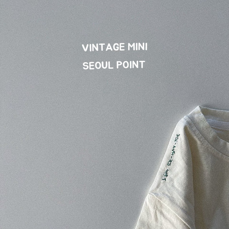 Minipoint - Korean Children Fashion - #fashionkids - Shoulder Embroidery Tee - 2