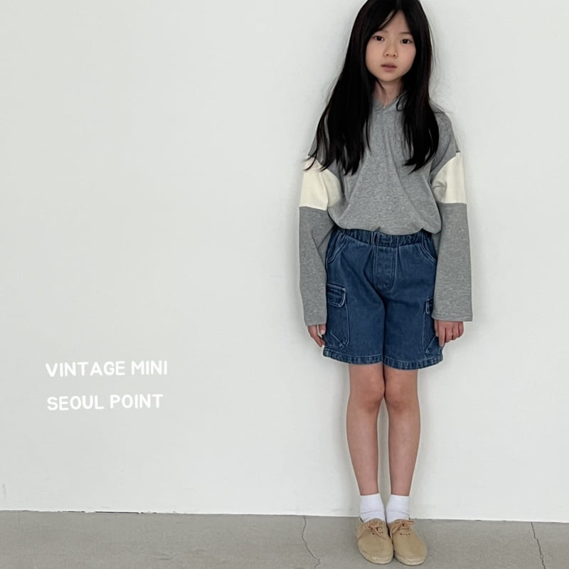 Minipoint - Korean Children Fashion - #fashionkids - Hood Sleeve Detail Sweatshirts - 11