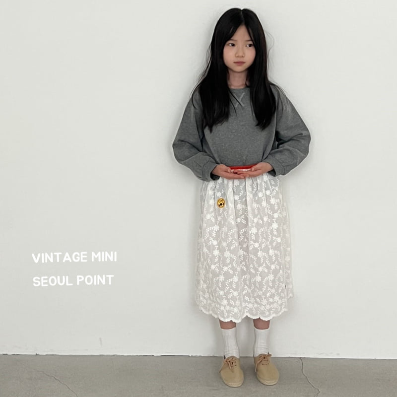 Minipoint - Korean Children Fashion - #fashionkids - Wappen Red Waist Skirt - 5