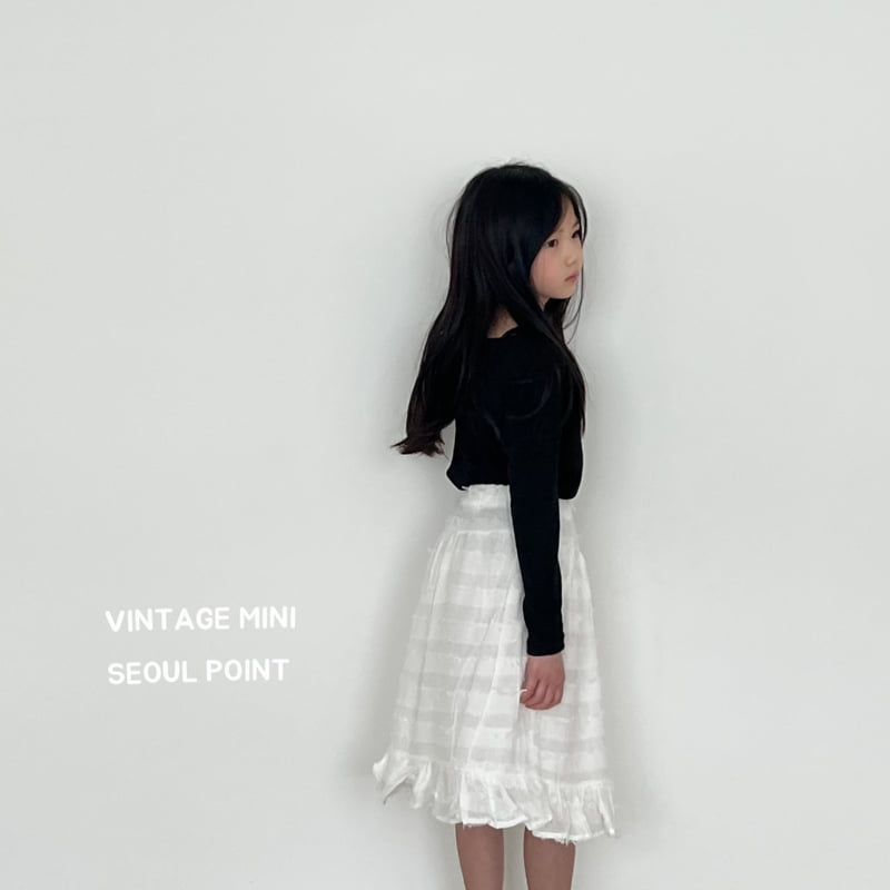Minipoint - Korean Children Fashion - #discoveringself - Vintage Skirt - 4