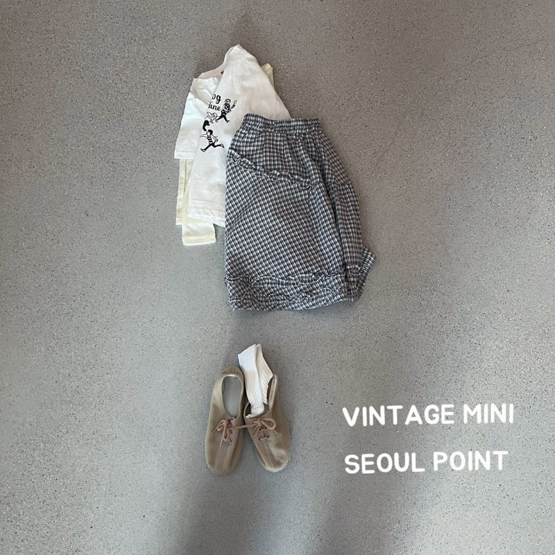 Minipoint - Korean Children Fashion - #fashionkids - Frill Padded Check Skirt - 2