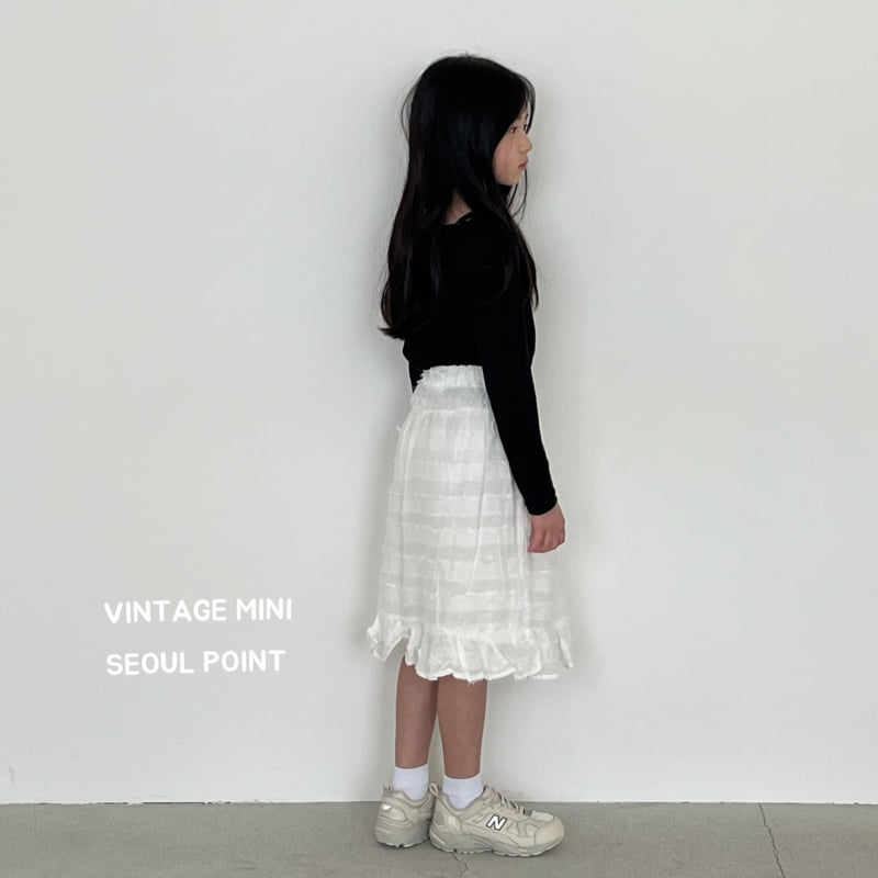 Minipoint - Korean Children Fashion - #kidsshorts - Vintage Skirt - 5