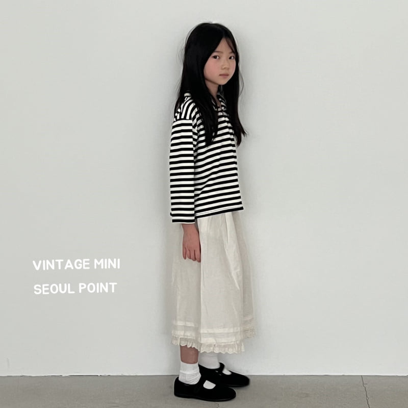 Minipoint - Korean Children Fashion - #kidsshorts - Lace Pleated Wide Pants - 6