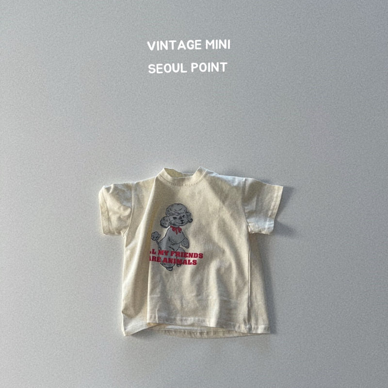 Minipoint - Korean Children Fashion - #kidsstore - Poodle Puppy Tee