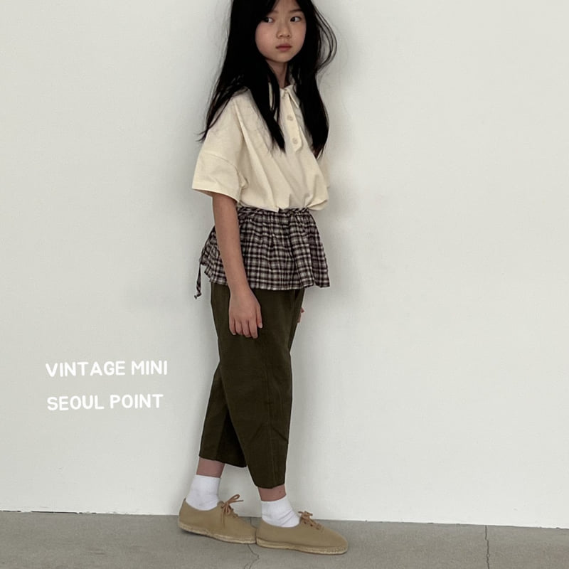 Minipoint - Korean Children Fashion - #kidzfashiontrend - Button Collar Tee - 6