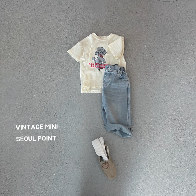 Minipoint - Korean Children Fashion - #kidzfashiontrend - Poodle Puppy Tee - 2