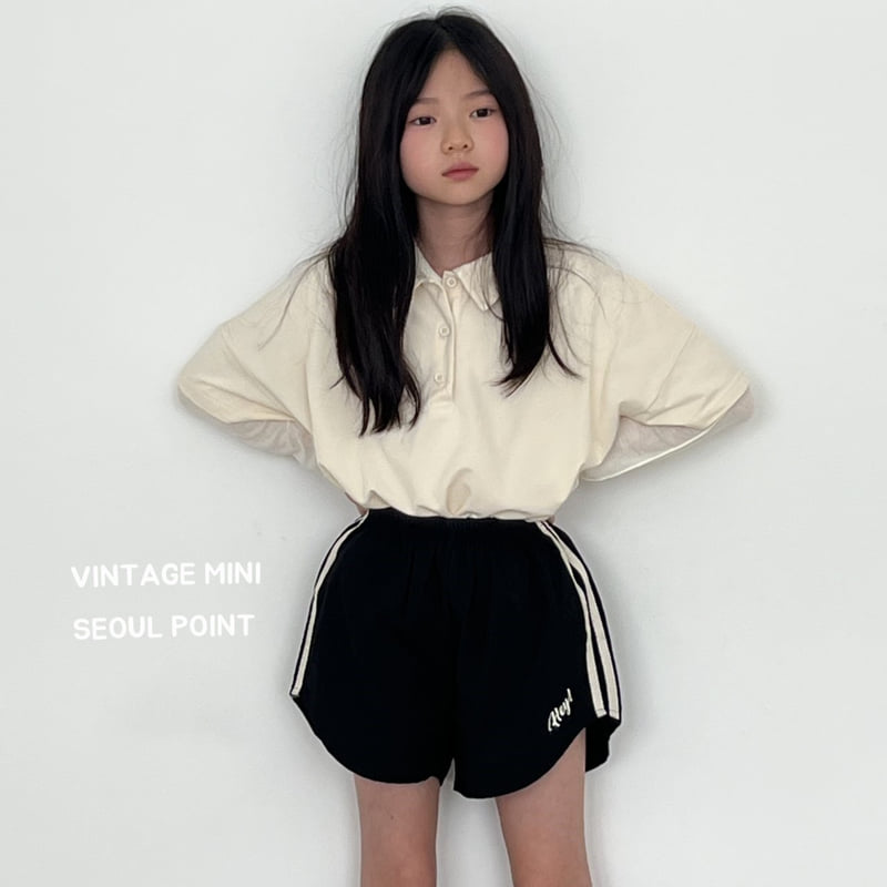 Minipoint - Korean Children Fashion - #kidzfashiontrend - Hay Tape Shorts - 5