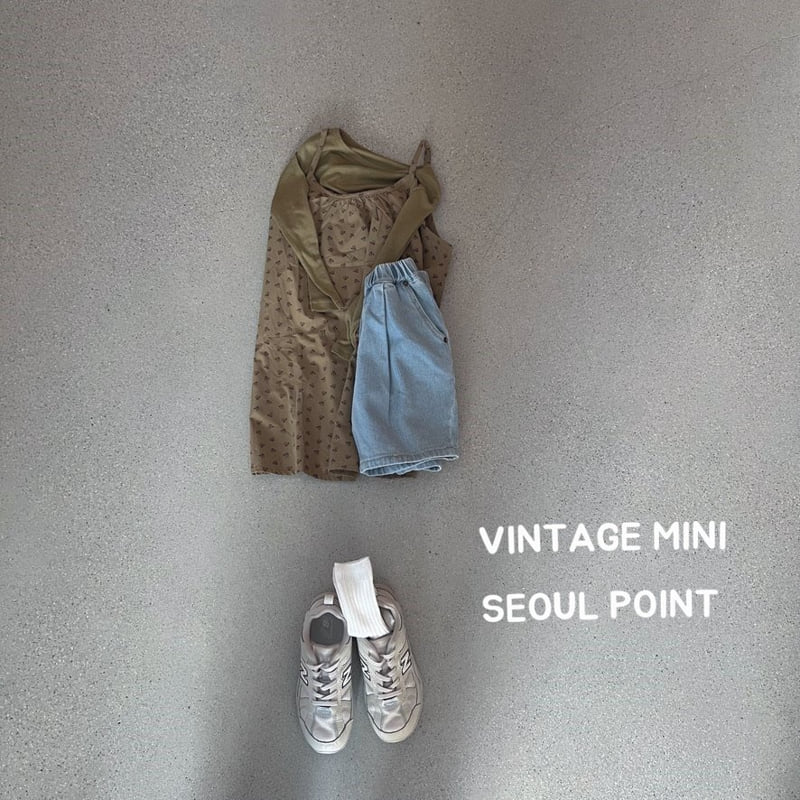 Minipoint - Korean Children Fashion - #littlefashionista - Flower Layered One-piece - 2