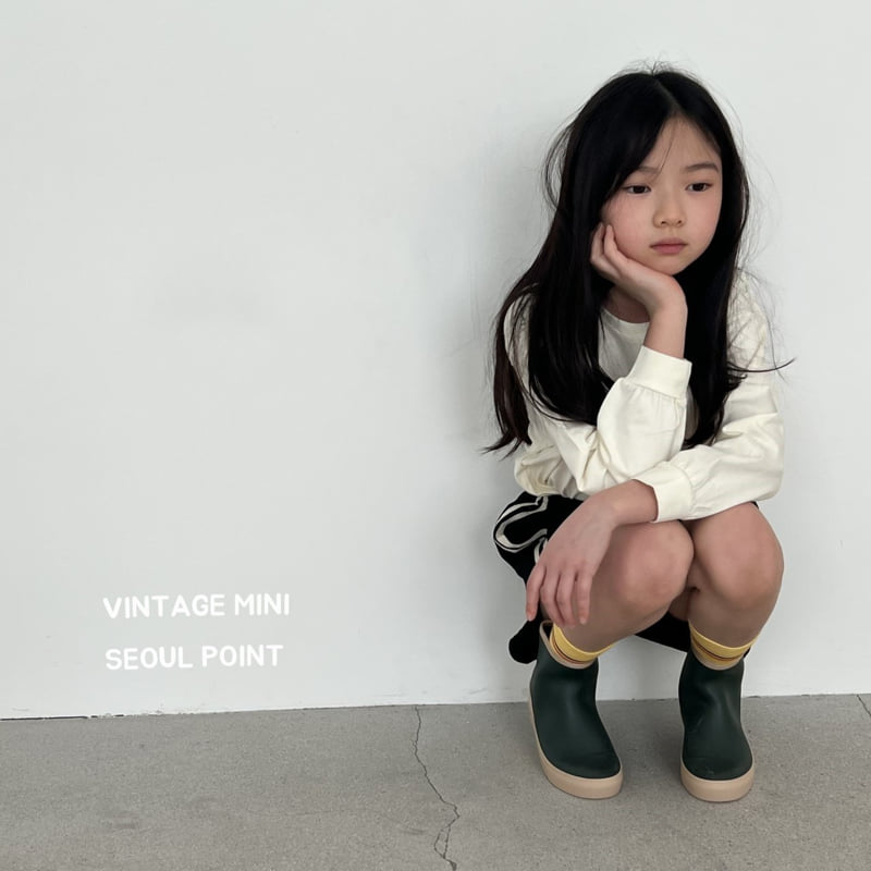 Minipoint - Korean Children Fashion - #littlefashionista - Shoulder Embroidery Tee - 7