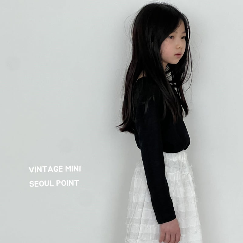 Minipoint - Korean Children Fashion - #littlefashionista - Vintage Skirt - 9