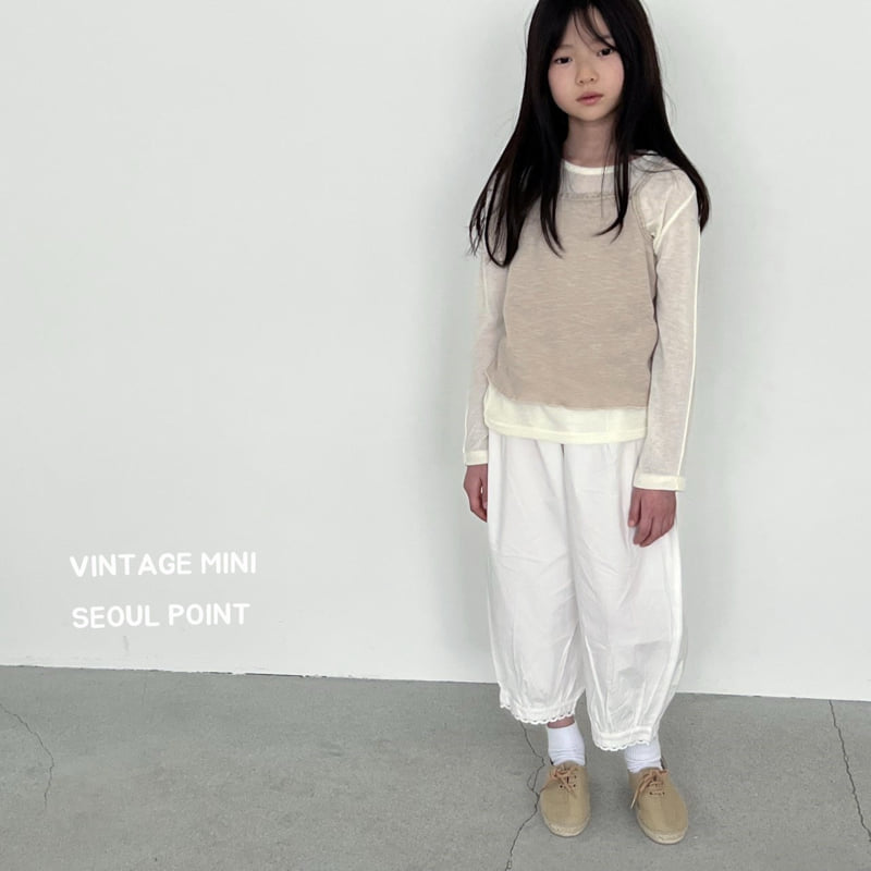 Minipoint - Korean Children Fashion - #littlefashionista - Frill Lace Pants - 11