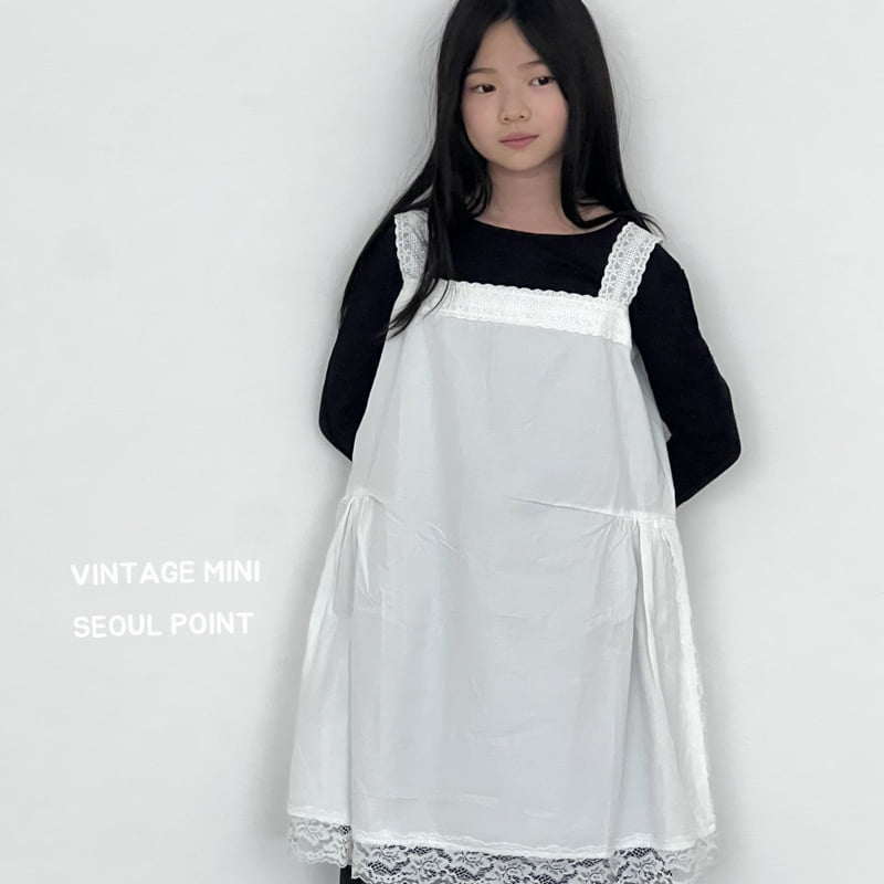 Minipoint - Korean Children Fashion - #Kfashion4kids - Lace Layered One-piece - 4