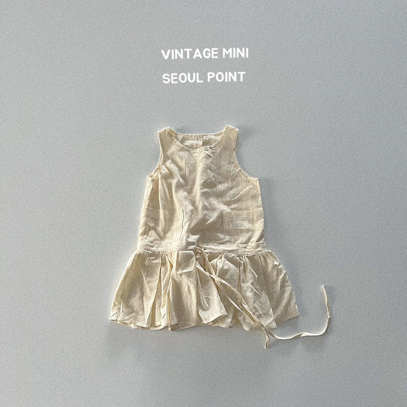 Minipoint - Korean Children Fashion - #magicofchildhood - Cream Black One-piece