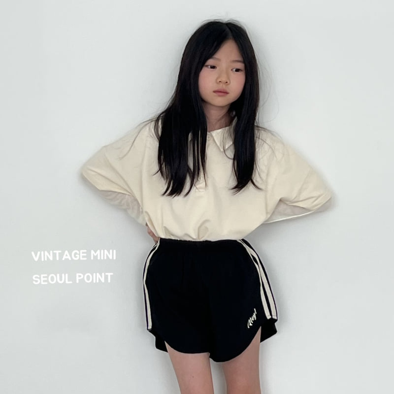 Minipoint - Korean Children Fashion - #magicofchildhood - Button Collar Tee - 9