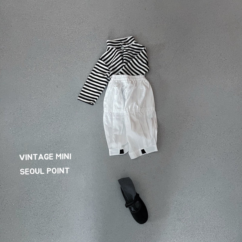 Minipoint - Korean Children Fashion - #littlefashionista - Velcro Hem Long Pants - 4