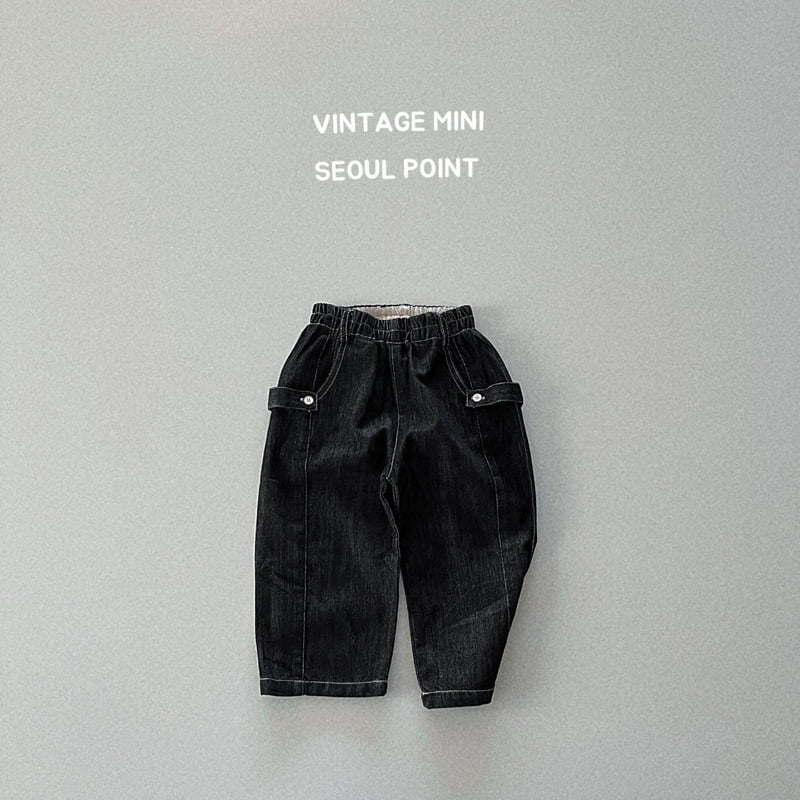 Minipoint - Korean Children Fashion - #magicofchildhood - Button Padded Denim Pants