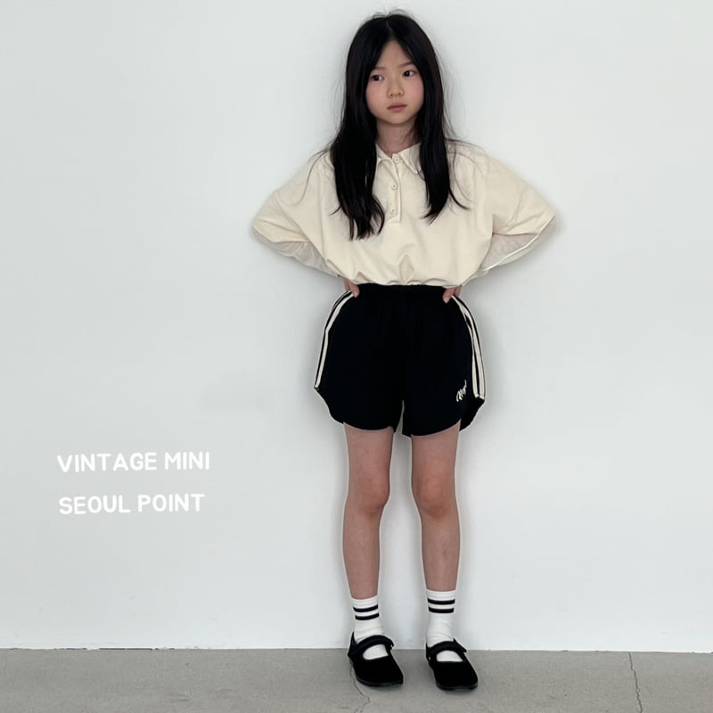 Minipoint - Korean Children Fashion - #magicofchildhood - Hay Tape Shorts - 8