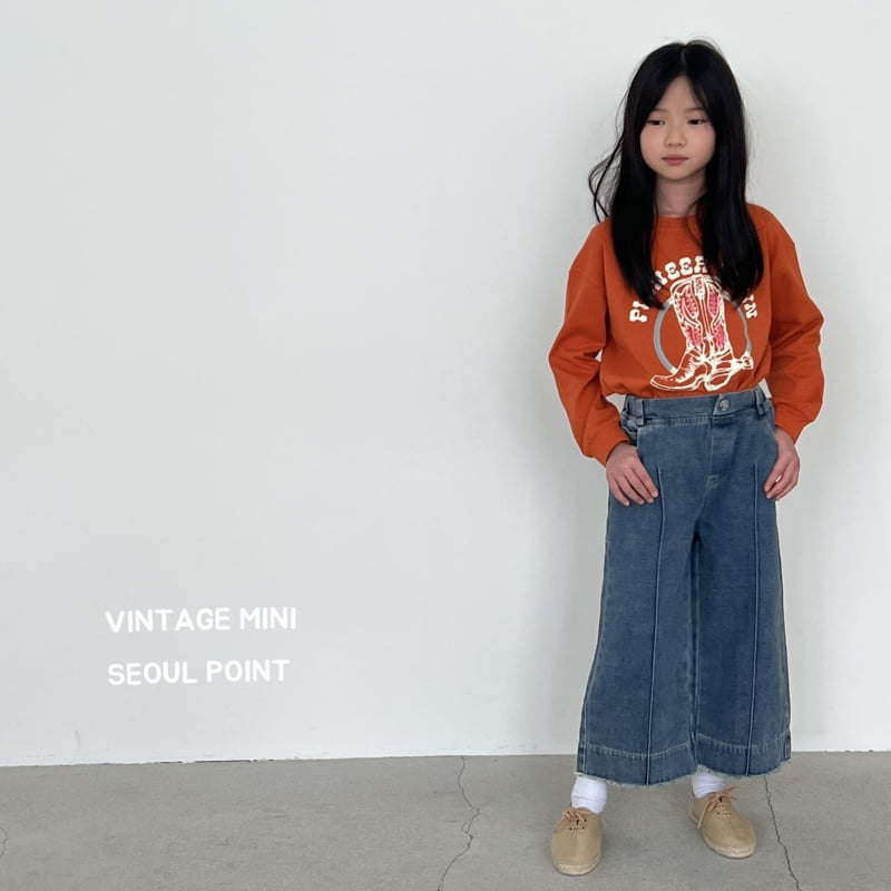Minipoint - Korean Children Fashion - #magicofchildhood - Pintuck Denim Pants - 7