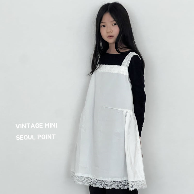 Minipoint - Korean Children Fashion - #magicofchildhood - Lace Layered One-piece - 5