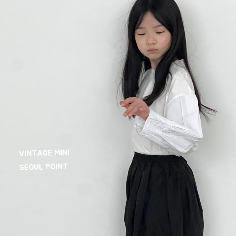 Minipoint - Korean Children Fashion - #minifashionista - Pumpkin Sleeve Blouse Tee - 10