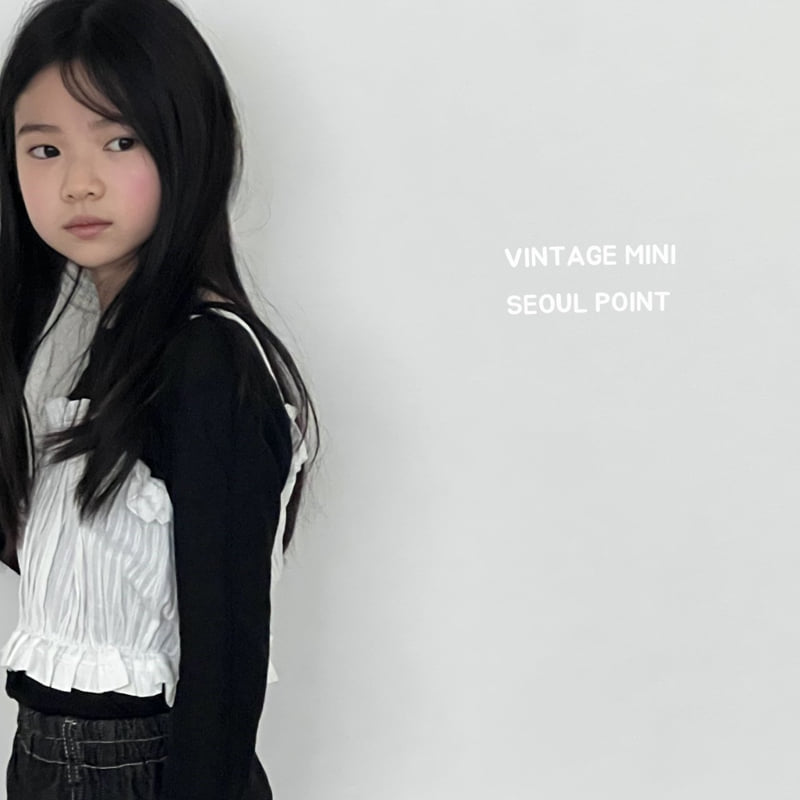 Minipoint - Korean Children Fashion - #minifashionista - Lace Pleated Blouse - 6