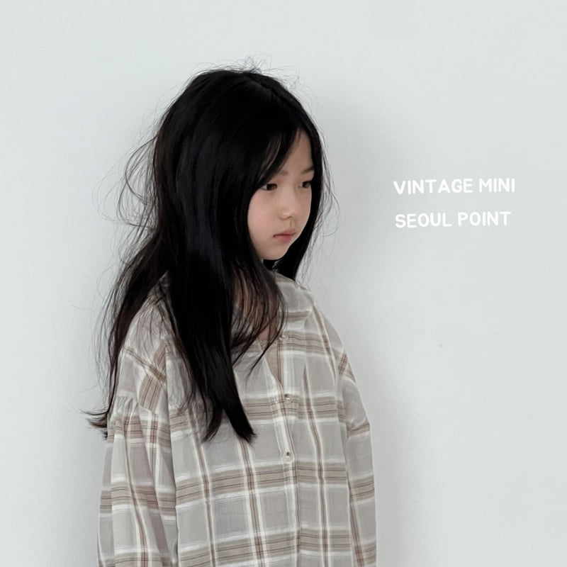 Minipoint - Korean Children Fashion - #minifashionista - Check Hood Button Shirt - 5