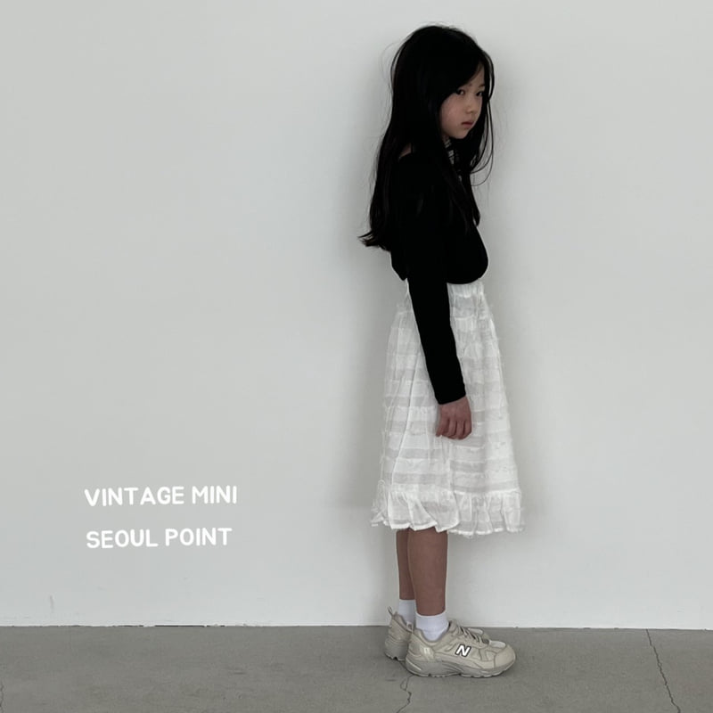 Minipoint - Korean Children Fashion - #minifashionista - Vintage Skirt - 11