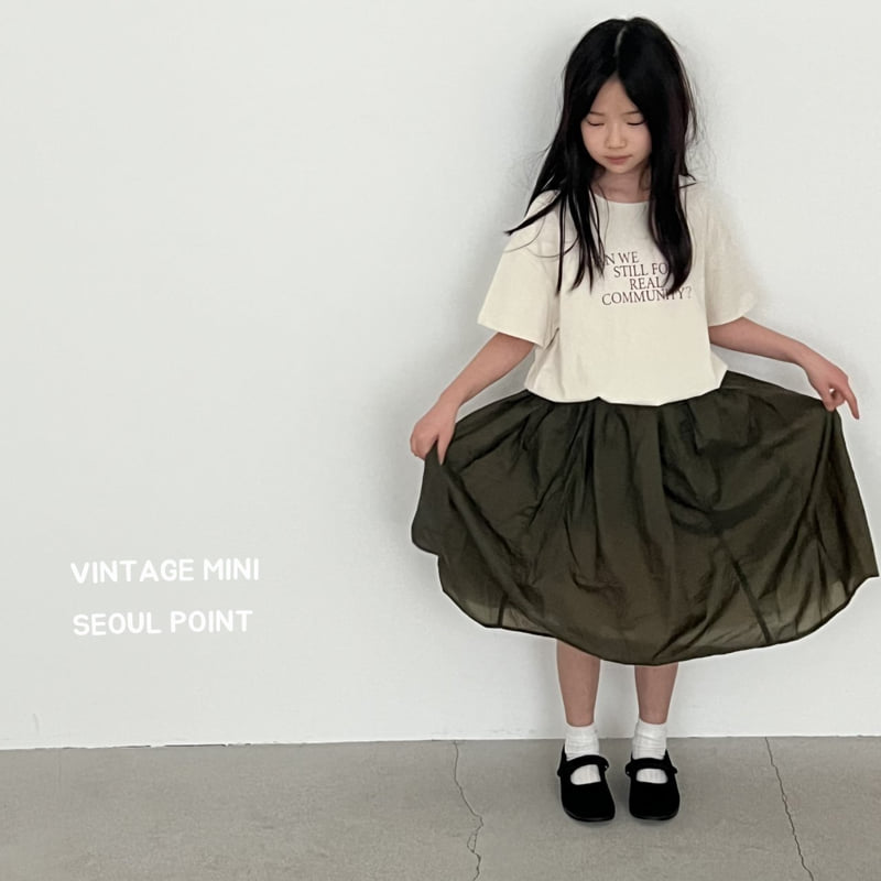 Minipoint - Korean Children Fashion - #minifashionista - Chiffon Skirt - 10