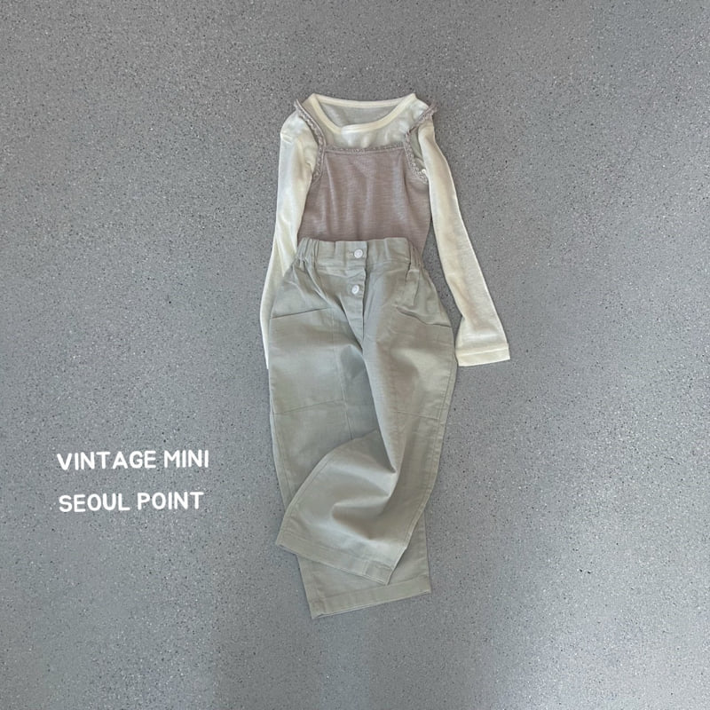Minipoint - Korean Children Fashion - #magicofchildhood - Center Cut Long Pants - 4