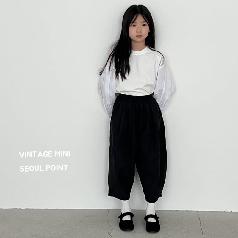 Minipoint - Korean Children Fashion - #prettylittlegirls - Pumpkin Sleeve Blouse Tee - 11