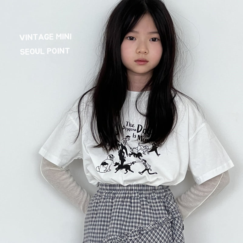 Minipoint - Korean Children Fashion - #prettylittlegirls - Frill Padded Check Skirt - 10