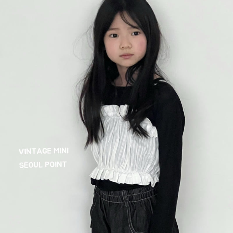 Minipoint - Korean Children Fashion - #todddlerfashion - Lace Pleated Blouse - 8