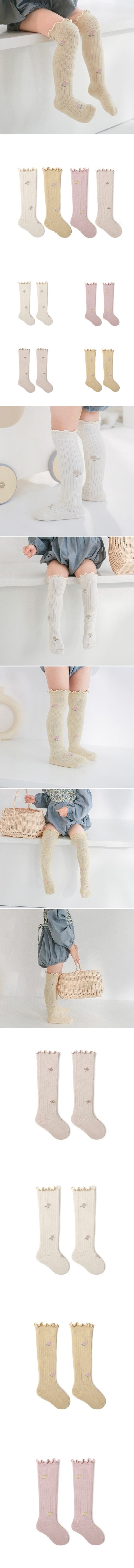 Miso - Korean Baby Fashion - #babylifestyle - Freesia Knee Socks