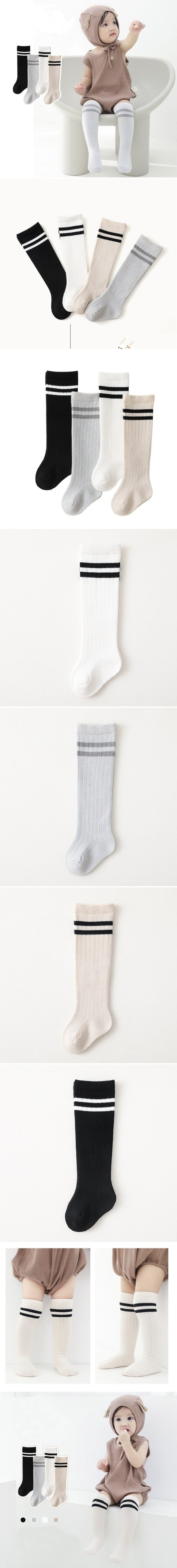 Miso - Korean Baby Fashion - #babyoninstagram - Two-Lined Socks
