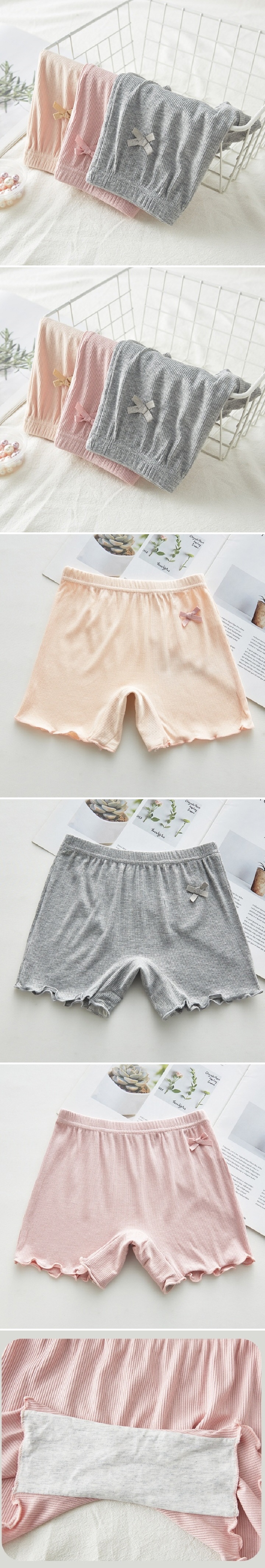 Miso - Korean Children Fashion - #prettylittlegirls - Modal Frill Under Pants