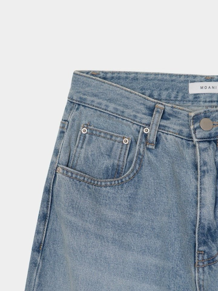 Moani - Korean Women Fashion - #momslook - Ayla Roll-up Wide Denim Pants - 11