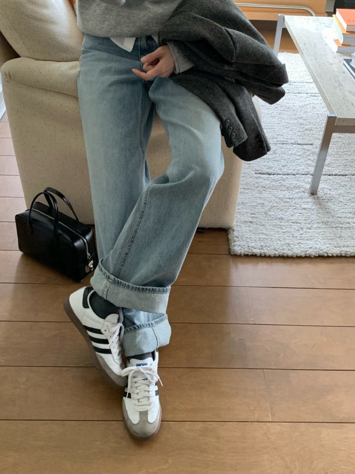 Moani - Korean Women Fashion - #momslook - Ayla Roll-up Wide Denim Pants - 7