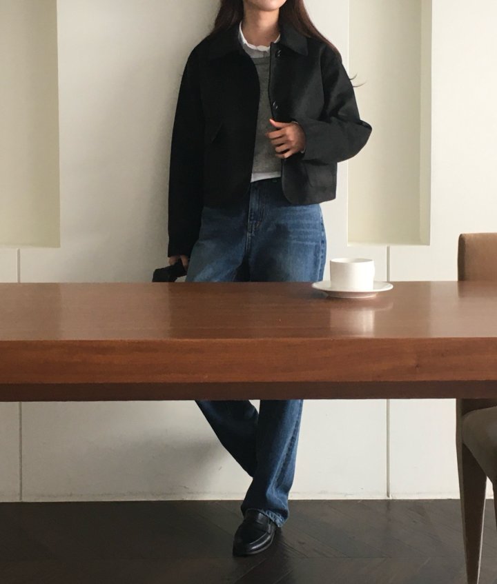 Moani - Korean Women Fashion - #momslook - Crop Suede Jacket