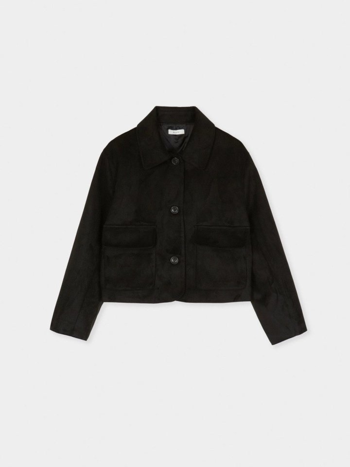 Moani - Korean Women Fashion - #momslook - Crop Suede Jacket - 9