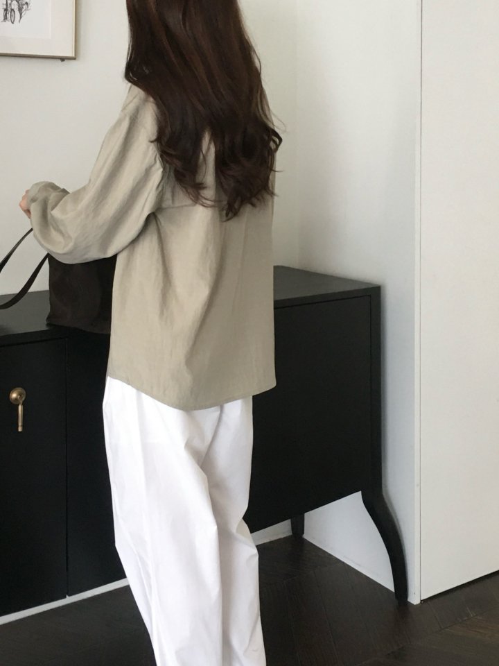 Moani - Korean Women Fashion - #momslook - Misty Over Tie Shirt - 7