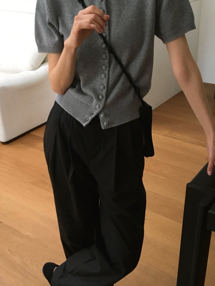 Moani - Korean Women Fashion - #momslook - Pintuck Cotton Wide Pants - 3