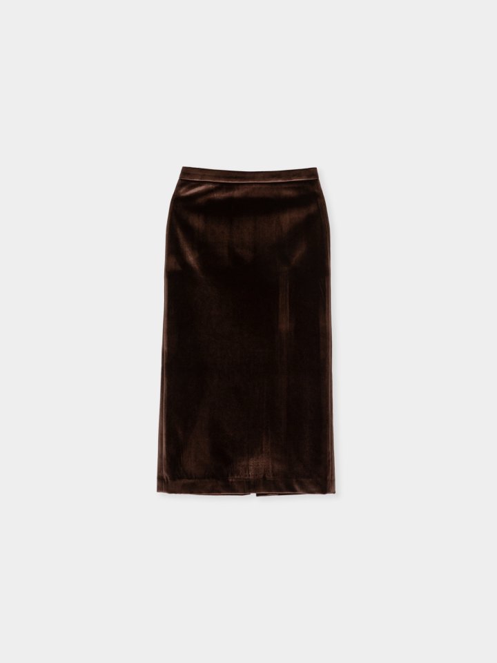 Moani - Korean Women Fashion - #momslook - Velvete Back Slit Skirt - 10