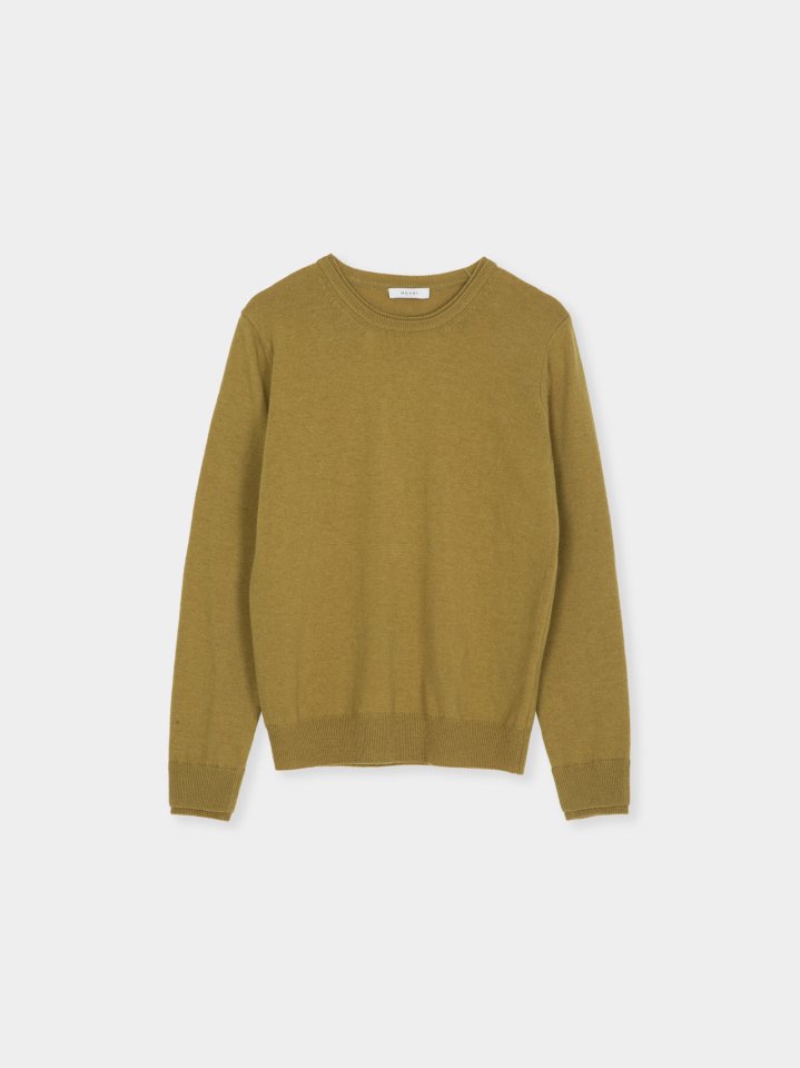 Moani - Korean Women Fashion - #momslook - Wool Cashmere Double Lipped Round Neck Knit Pullover - 11