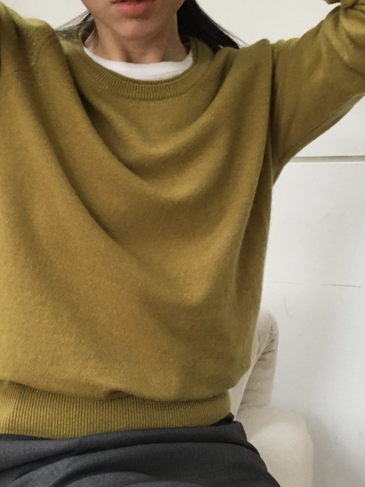 Moani - Korean Women Fashion - #momslook - Wool Cashmere Double Lipped Round Neck Knit Pullover - 7