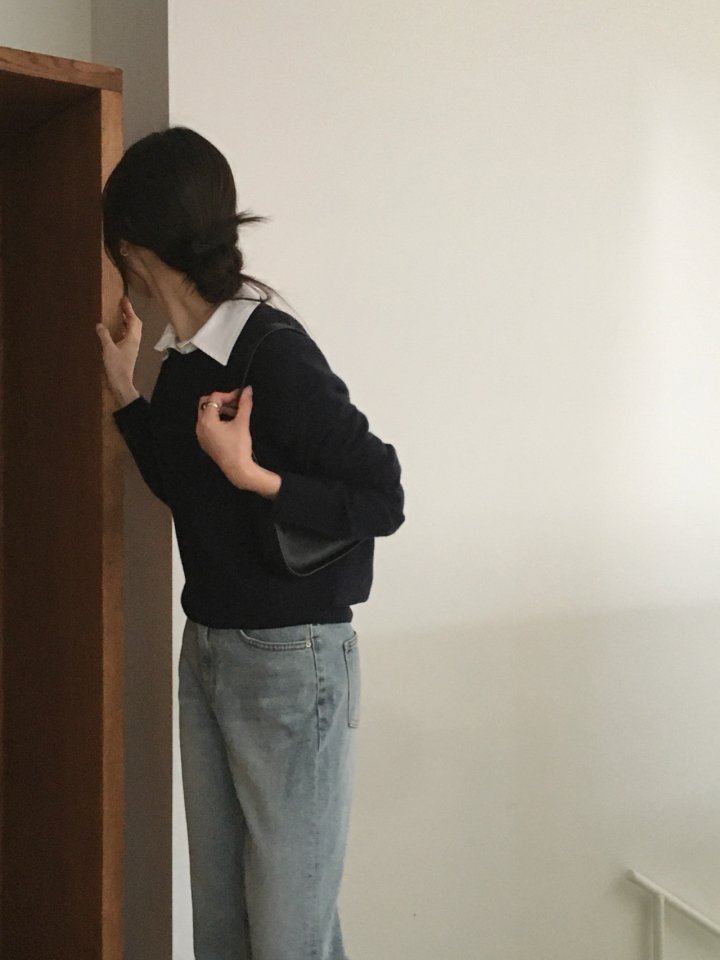 Moani - Korean Women Fashion - #momslook - Wool Cashmere Double Lipped Round Neck Knit Pullover - 10