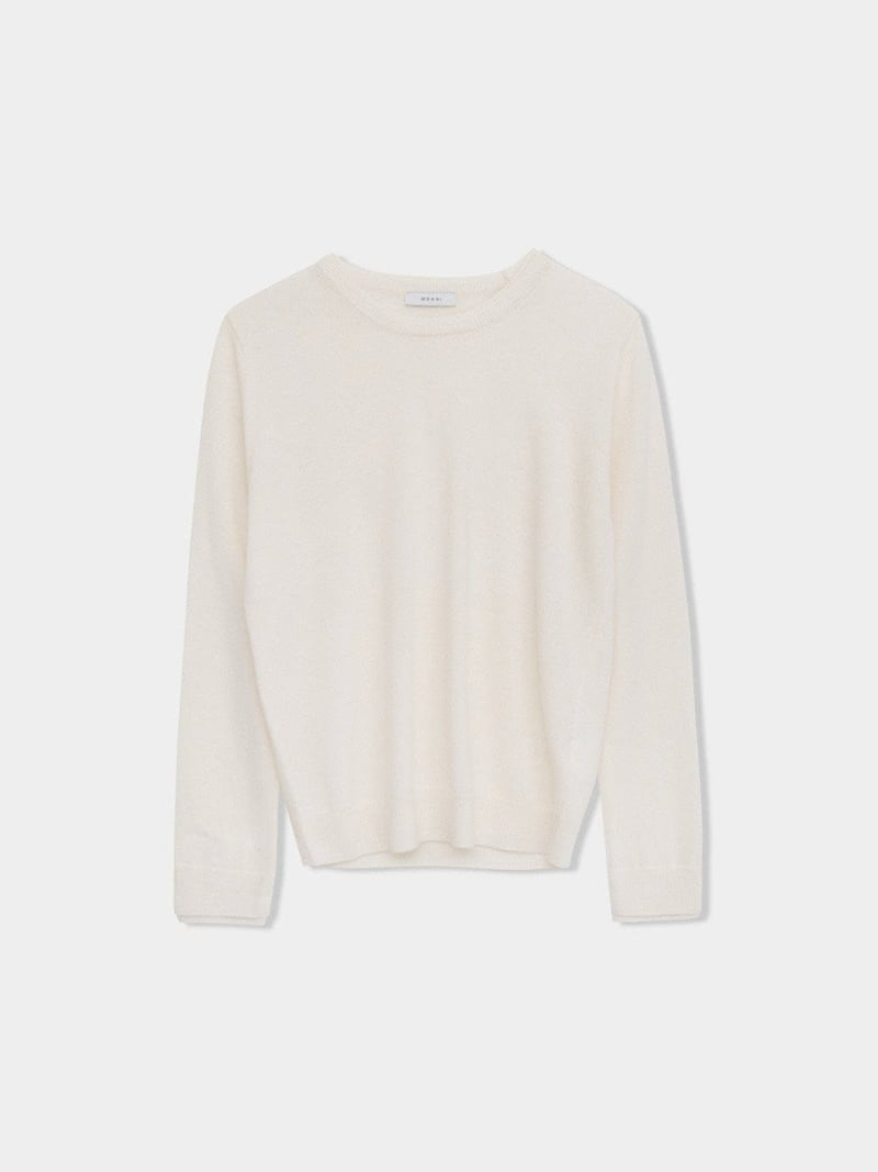 Moani - Korean Women Fashion - #momslook - Wool Cashmere Double Lipped Round Neck Knit Pullover - 12