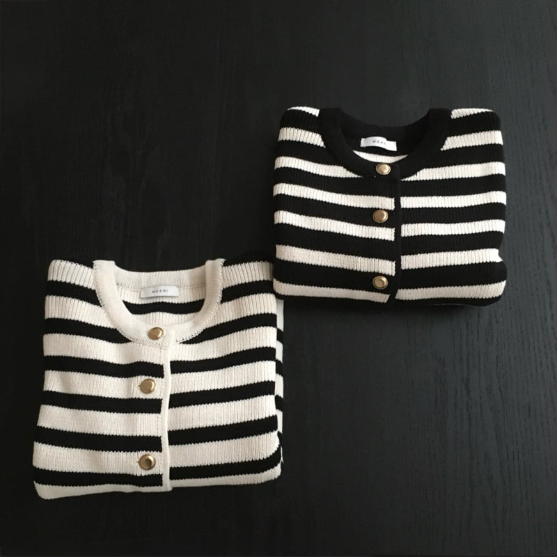 Moani - Korean Women Fashion - #pursuepretty - French Stripe Cardigan - 12