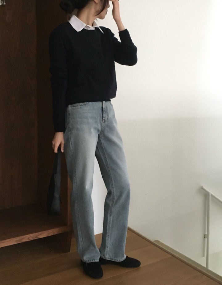 Moani - Korean Women Fashion - #pursuepretty - Till High Slim Denim Pants - 5