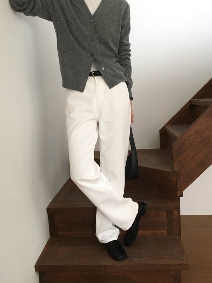 Moani - Korean Women Fashion - #vintagekidsstyle - Till High Slim Denim Pants - 4